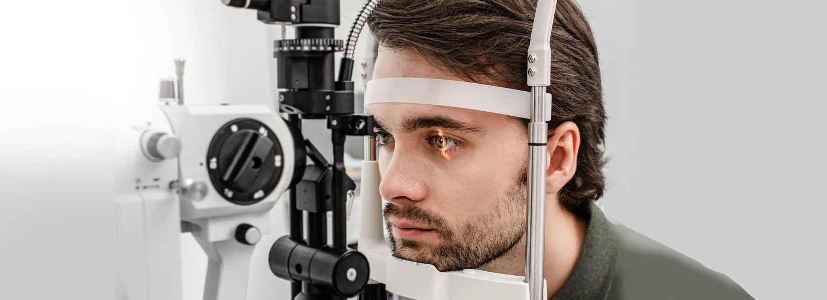 young man during eye exam in Loveland